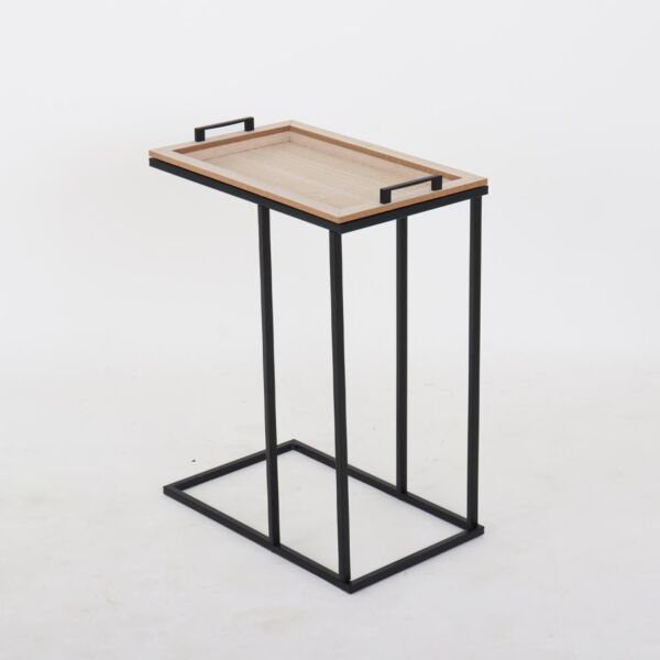 طاولة خدمة لون بيج سطح متحرك للتقديم