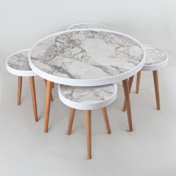 طقم طاولة قهوة راميس 5 قطع