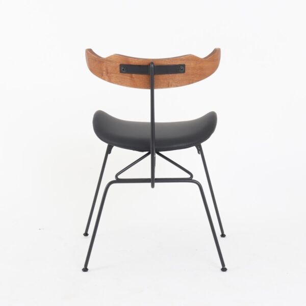 كرسي طعام إسكندنافي - اسود