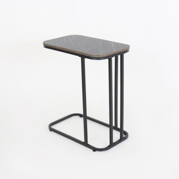 طاولة جانبية ريدي - رمادي واسود