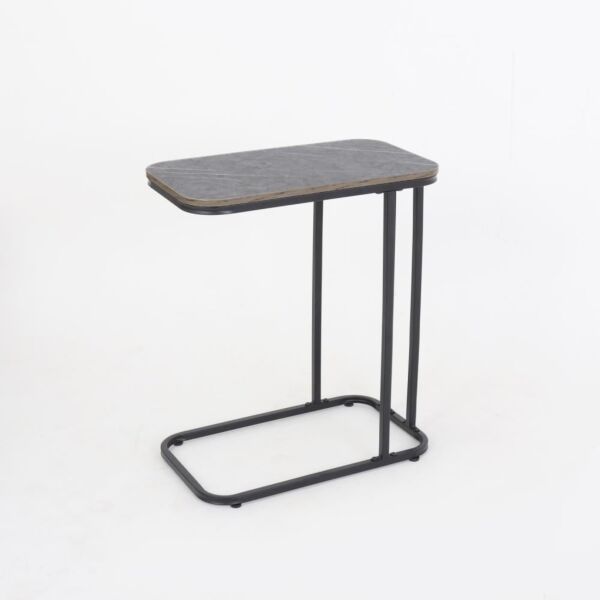 طاولة جانبية ريدي - رمادي واسود