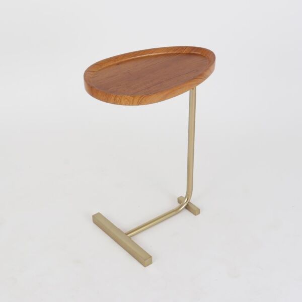 طاولة جانبية لوتس - اسود وذهبي