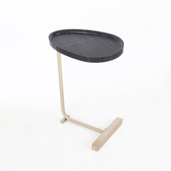 طاولة جانبية فلاب - ذهبي واسود