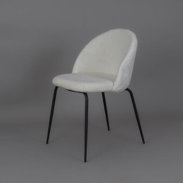 كرسي طاولة طعام سومرو - ابيض