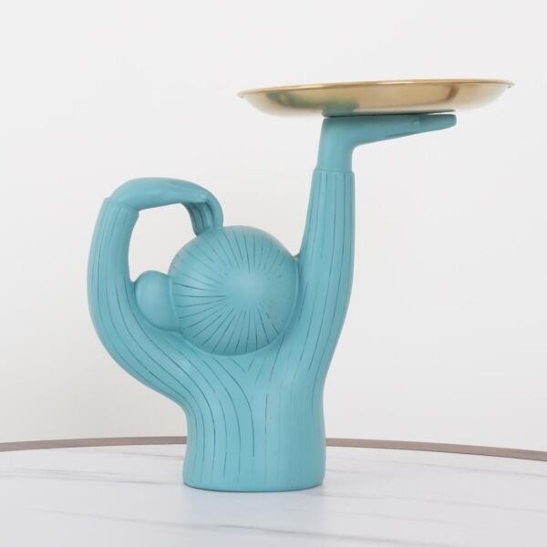 مجسم حامل الضيافة - ازرق فاتح