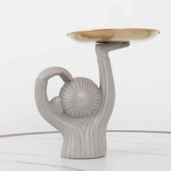 مجسم حامل الضيافة - رمادي