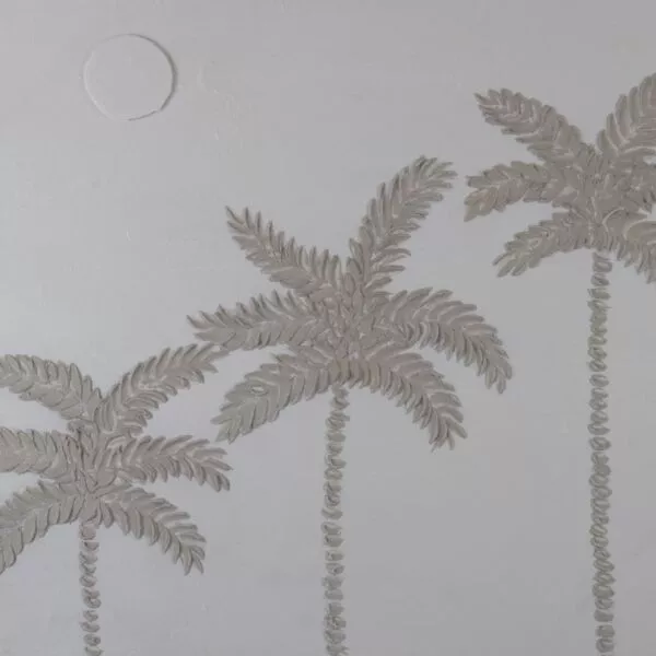 لوحة جدارية يدوي برواز خشبي ظاهر 90x90سم