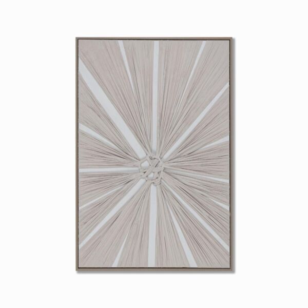 لوحة تجريدي بارلين 120x80 سم - كريمي