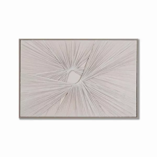 لوحة جدارية قماشية بيلاتس 120x80 سم - كريمي