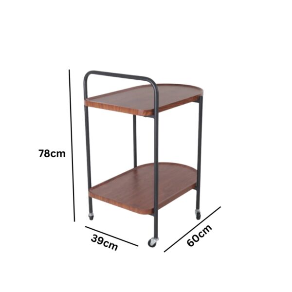 طاولة خدمة ليدا - بني واسود