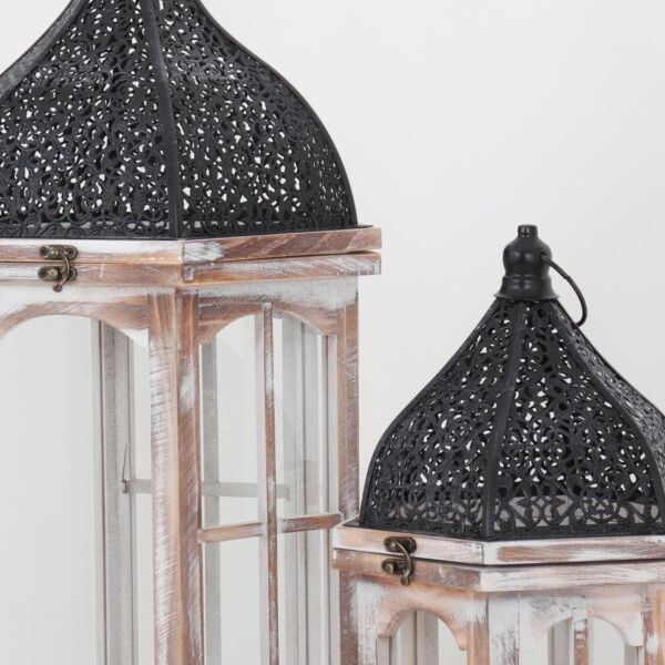 طقم فانوس كرنفال - ابيض واسود