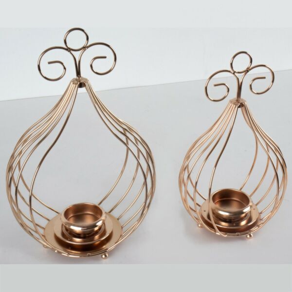 طقم شمعدان حمالة شموع 