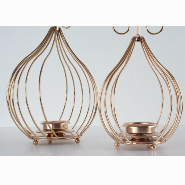 طقم شمعدان حمالة شموع 