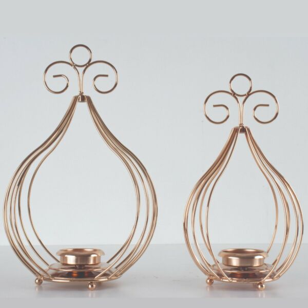 طقم شمعدان حمالة شموع 