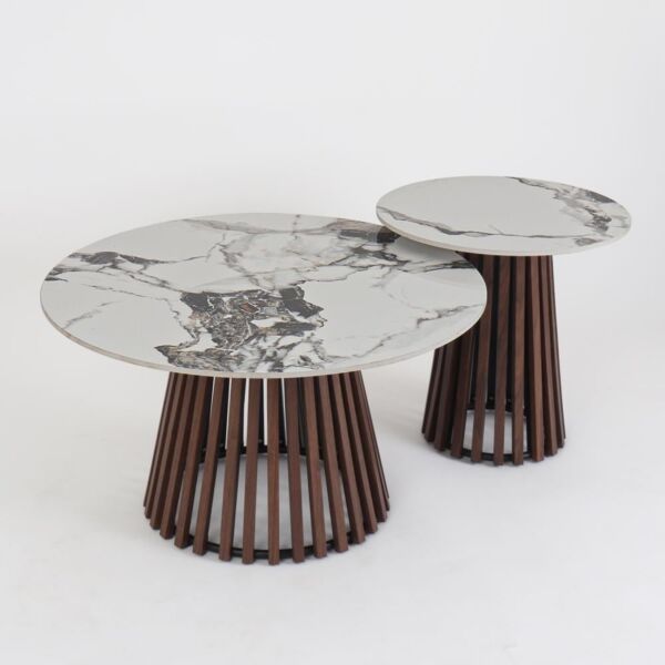 طقم طاولة قهوة دوريانو - بني