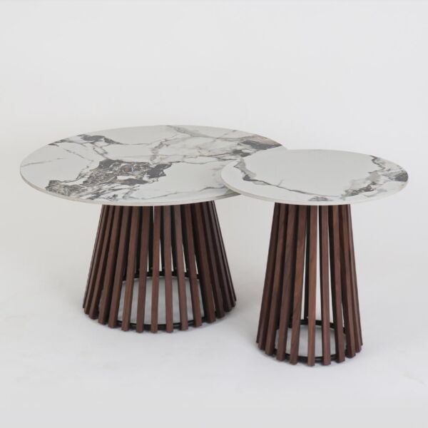 طقم طاولة قهوة دوريانو - بني