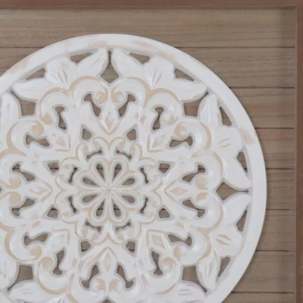ديكور جداري خشبيي برواز بني - 48x48 سم