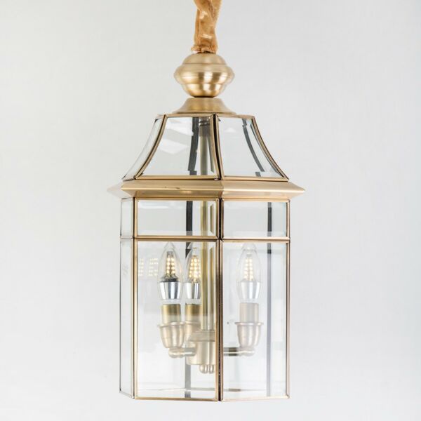 اضاءة معلقة دبلين مقاس كبير نحاسي