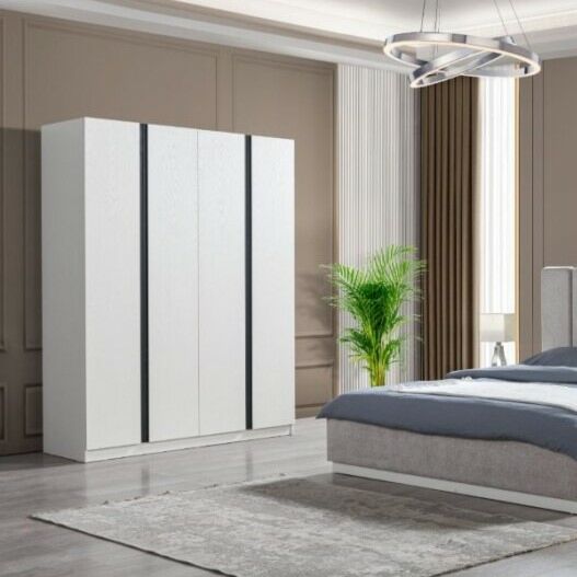 دولاب ملابس كابدوكيا - ابيض واسود