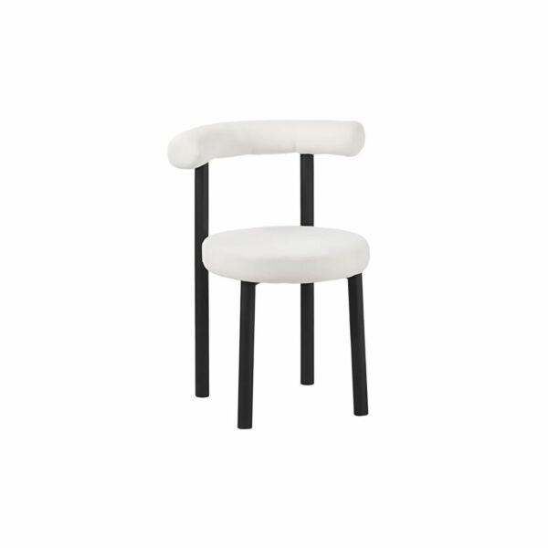 كرسي طاولة طعام ابيلا - بيج واسود