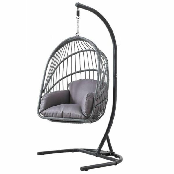 أرجوحة مقعد واحد قابلة للطي جاردينيا - رمادي