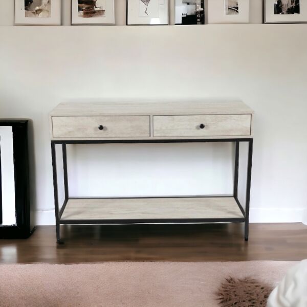 كونسول ألفريد - خشبي فاتح