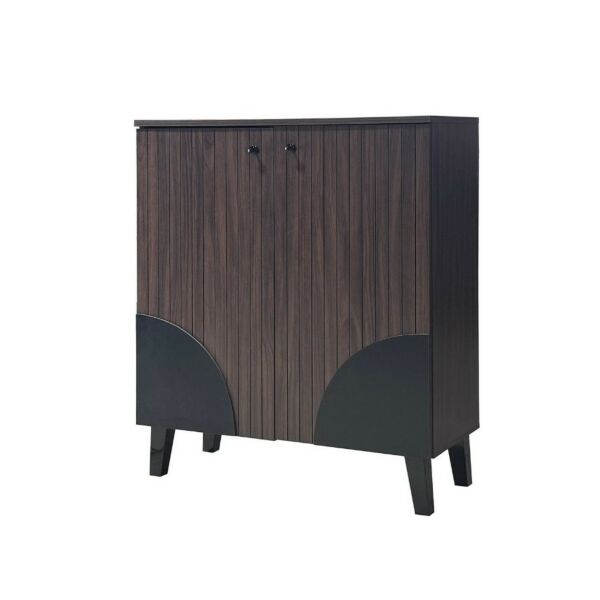 خزانة أحذية 2 باب مارفيل - بني واسود