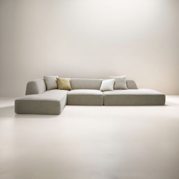 كنب زاوية ريمون - بيج فاتح