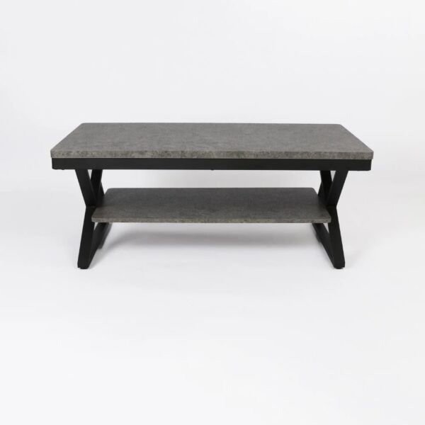 طاولة قهوة روكي - رمادي و اسود