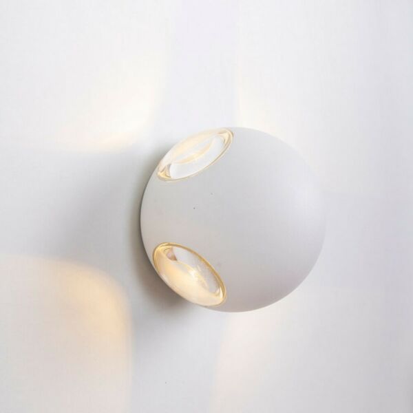 اضاءة جدارية روندا ابيض