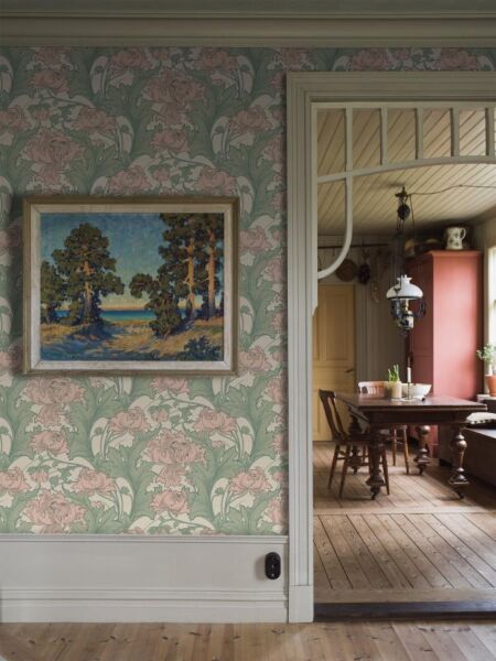 ورق جدران آنو اليزا - وردي