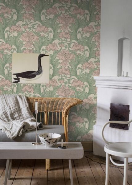 ورق جدران آنو اليزا - وردي