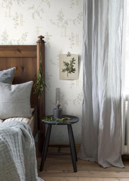 ورق جدران آنو دومينيك - ابيض