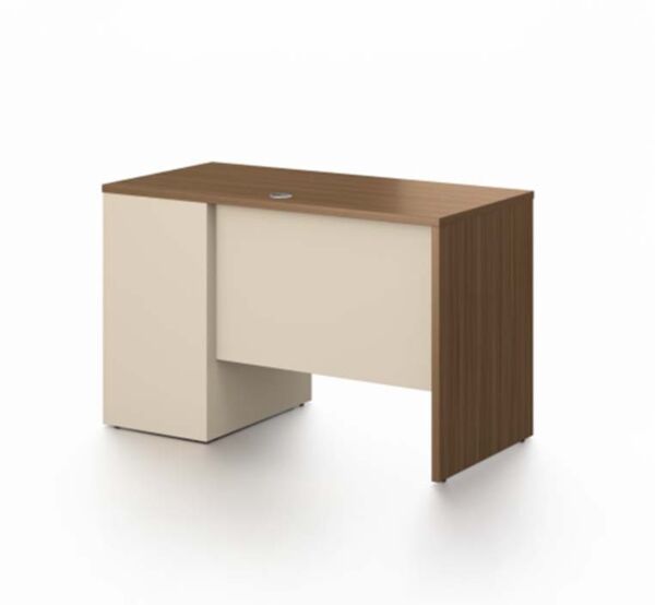 مكتب مع ملحق نيو نيرا 120 سم - بني ومتعدد الالوان