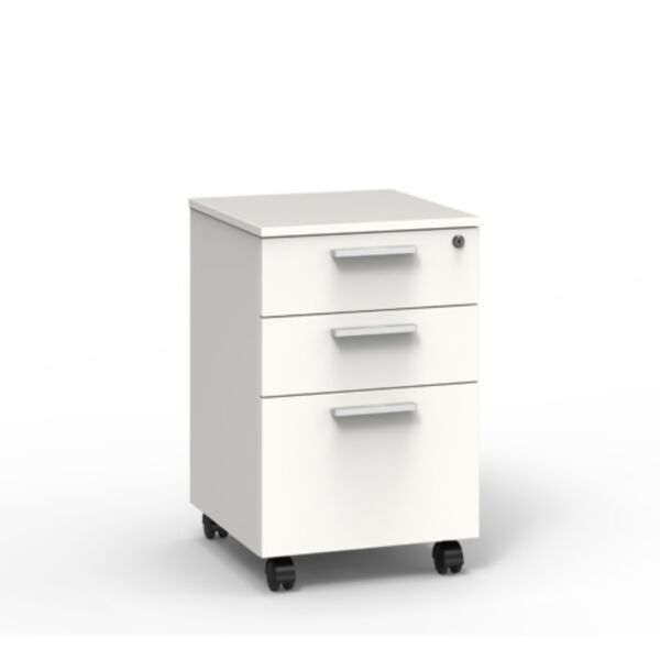 خزانة ملفات وكتب 3 أدراج هوغو - أبيض