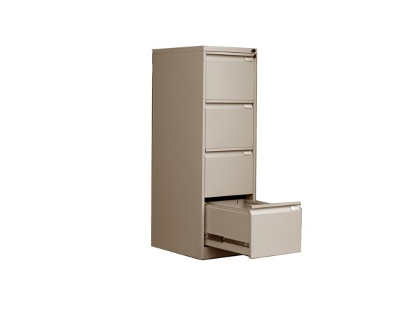 دولاب شالون حديد 4 أدراج - بيج