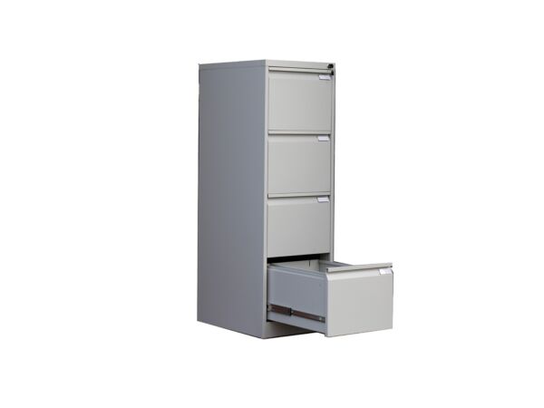 دولاب شالون حديد 4 أدراج - رمادي