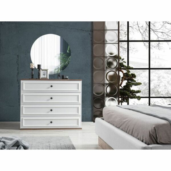 طقم غرفة نوم ريتا 6 قطع - ابيض