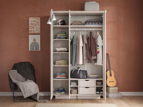 دولاب ملابس موغلا بيج 3 أبواب