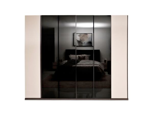 دولاب ملابس 6 ابواب بيلا - بيج وبني قاتم