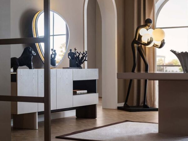 طاولة بوفية مع مرآة 3 أبواب بونتي