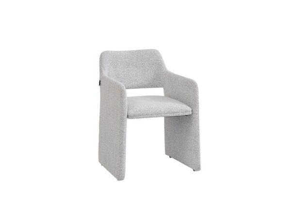 كرسي طعام بوكلوفت - رمادي