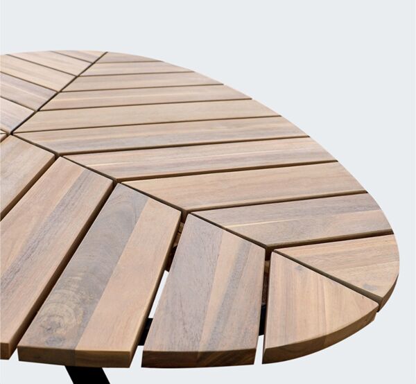 طاولة خارجية كليفر - بني