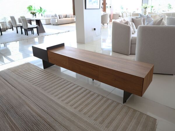 طاولة تلفزيون كولد - بني