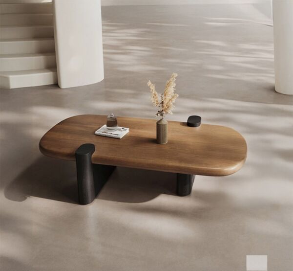 طاولة قهوة كولد - بني واسود