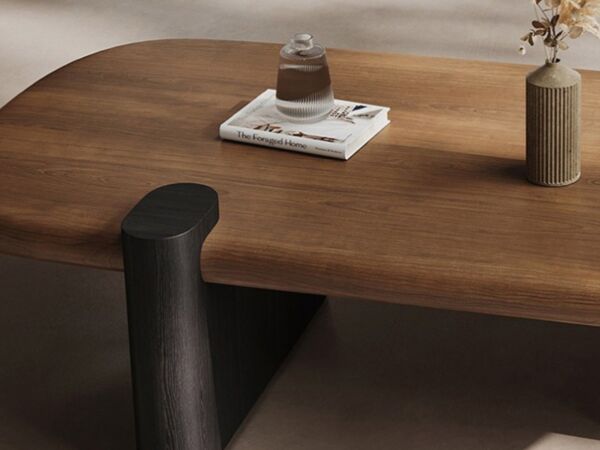 طاولة قهوة كولد - بني واسود