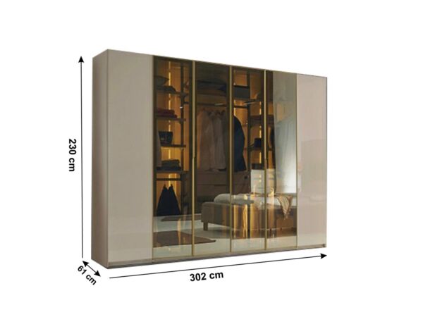 دولاب ملابس 6 ابواب كبادوكيا