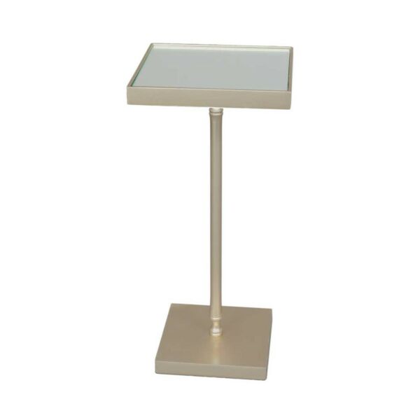 طاولة جانبية فيليا ذهبي معتق سطح عاكس