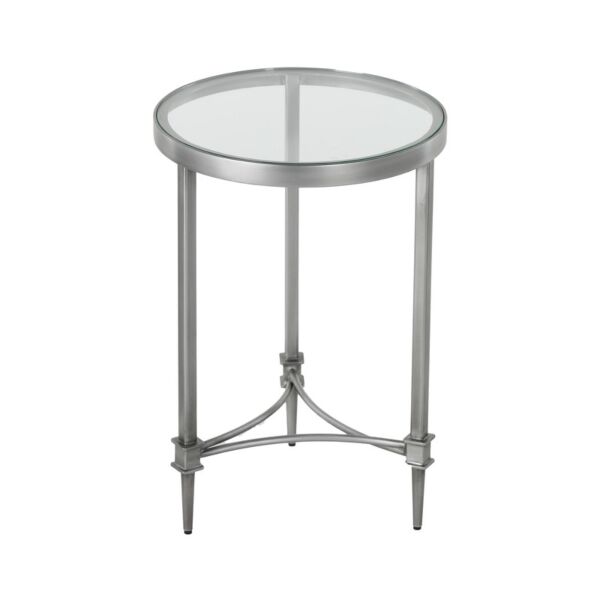 طاولة جانبية بوب - فضي وشفاف