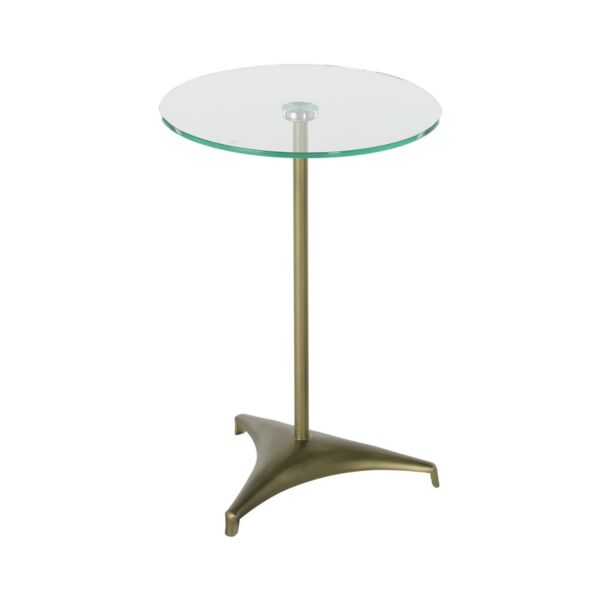 طاولة جانبية بيلو - نحاسي معتق وشفاف
